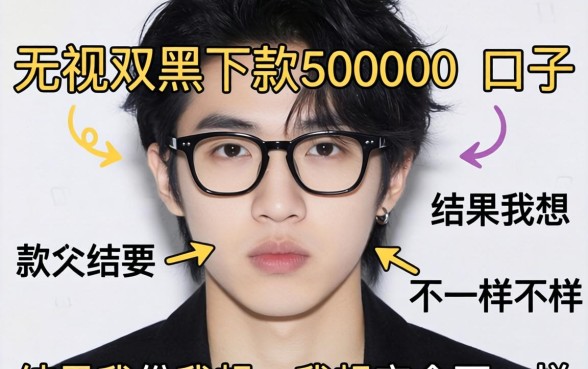 我试了所谓无视双黑下款5000的口子，结果和我想的完全不一样