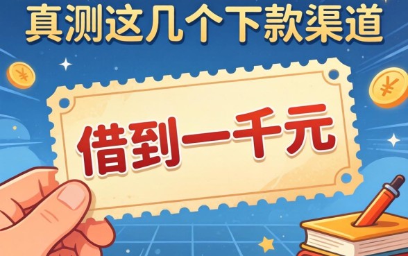 如何快速借到一千元？实测这几个下款渠道分享