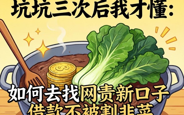被坑三次后我才懂：如何去找网贷新口子借款不被割韭菜