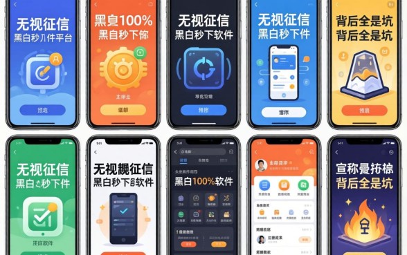 我试了十几个平台，发现那些宣称无视征信黑白100%秒下的软件，背后全是坑