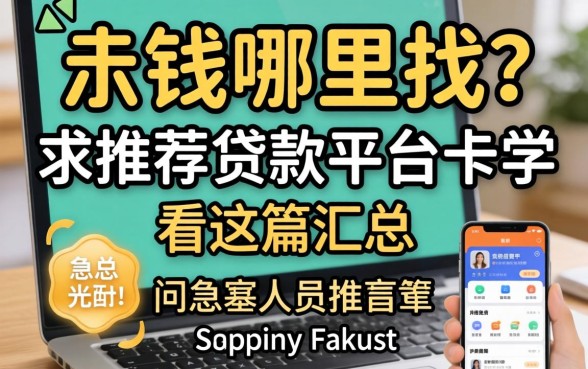 急需用钱哪里找?求推荐贷款平台的软件看这篇汇总