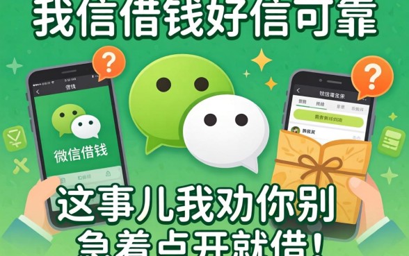 微信有哪些借钱的软件可靠？这事儿我劝你别急着点开就借