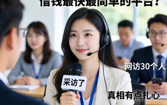 网上借钱最快最简单的平台?我采访了30个人,真相有点扎心