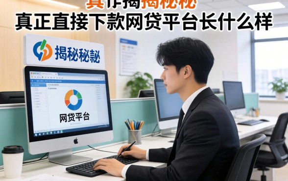 银行内部人揭秘：真正直接下款的网贷平台长什么样？