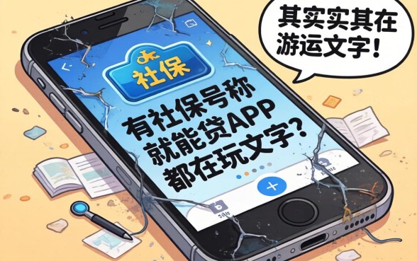 我翻烂了手机，发现那些号称有社保就能贷的app其实都在玩文字游戏
