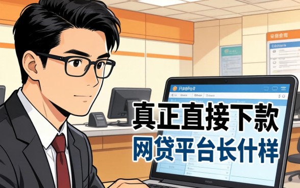 银行内部人揭秘：真正直接下款的网贷平台长什么样？