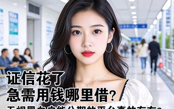 征信花了急需用钱哪里借？无视黑白户能分期的平台真的存在吗？