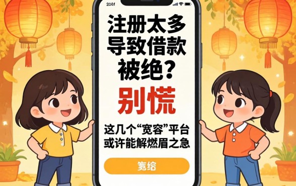 手机号注册太多导致借款被拒？别慌，这几个“宽容”平台或许能解燃眉之急