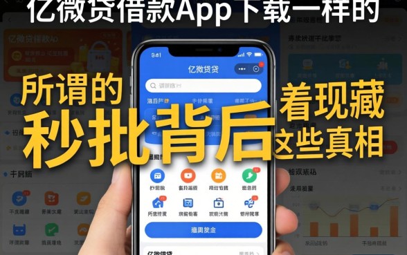 我试了类似亿微贷借款app下载一样的平台，发现所谓的秒批背后藏着这些真相