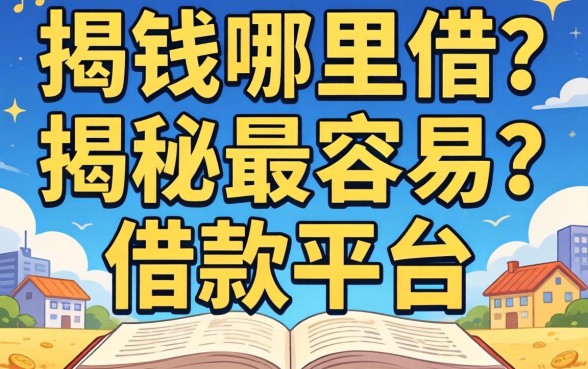 急需用钱哪里借?揭秘最容易的借款平台有哪些呢