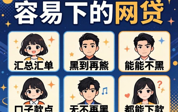 负债高容易下的网贷，汇总五个黑到不能再黑都能下款的口子