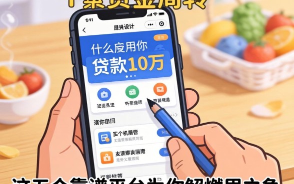 急需资金周转？什么应用可以贷款10万？这五个靠谱平台为你解燃眉之急