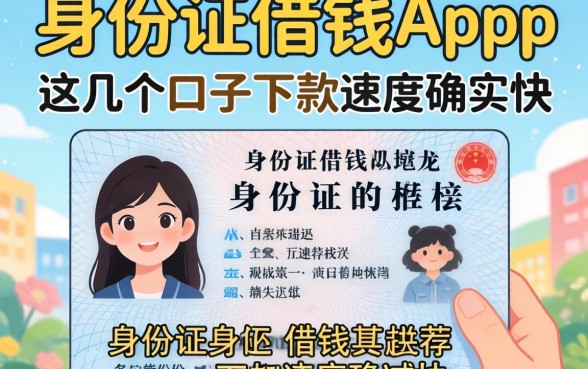 有身份证借钱app推荐：这几个口子下款速度确实快