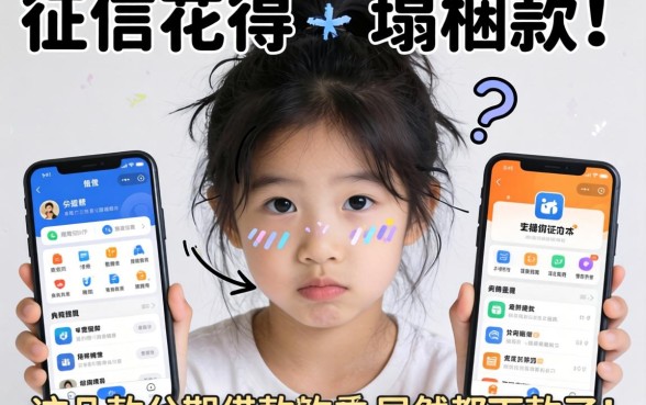 我征信花得一塌糊涂，这几款分期借款软件居然都下款了