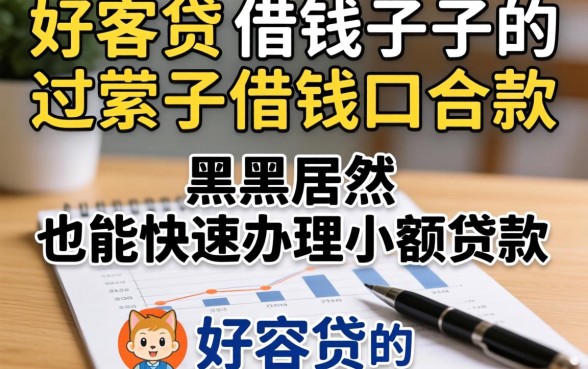 我试了几个像好客贷的借钱口子，黑户居然也能快速办理小额贷款