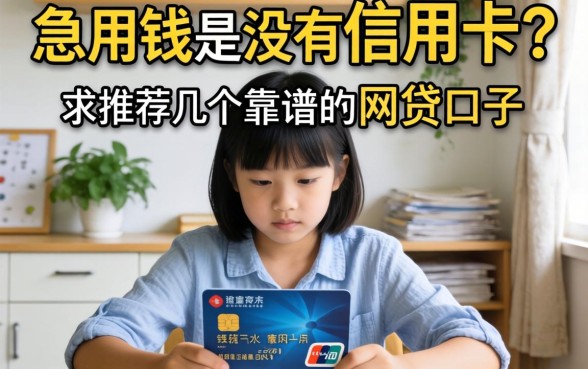 急用钱但是没有信用卡？求推荐几个靠谱的网贷口子！