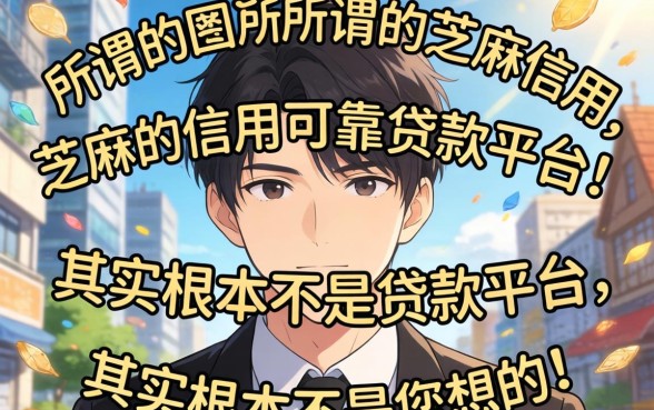 我试了一圈发现，所谓的芝麻信用可靠贷款平台，其实根本不是你想的那样