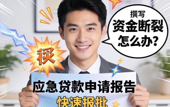突发资金断裂怎么办？如何撰写一份高质量的应急贷款申请报告才能快速获批？