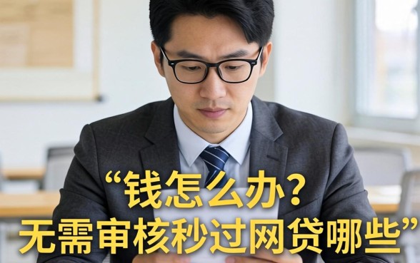 急需用钱怎么办?无需审核秒过的网贷有哪些?这几款靠谱平台值得收藏