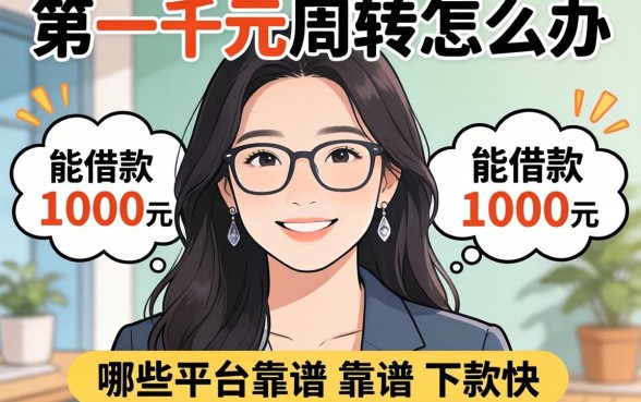 急需一千元周转怎么办？哪些能借款1000元的平台靠谱且下款快？