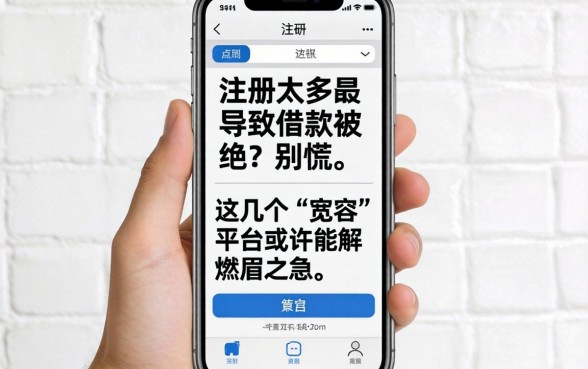 手机号注册太多导致借款被拒？别慌，这几个“宽容”平台或许能解燃眉之急