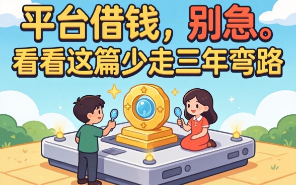 有没有平台可以借钱?别急,看完这篇少走三年弯路
