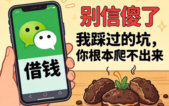 有没有私人微信借钱的？别傻了，我踩过的坑你根本爬不出来