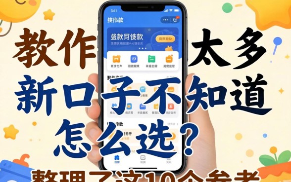 贷款软件太多新口子不知道怎么选？整理了这10个参考