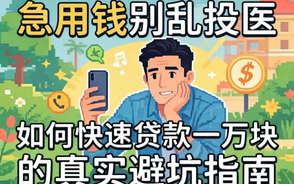 急用钱别乱投医：如何快速贷款一万块的真实避坑指南