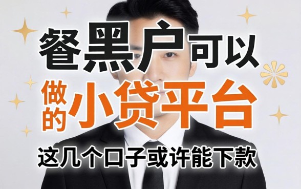 揭秘黑户可以做的小贷平台，这几个口子或许能下款