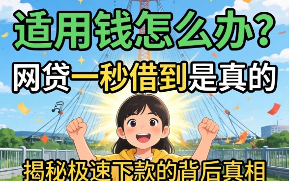 急用钱怎么办？网贷一秒借到是真的吗？揭秘极速下款的背后真相