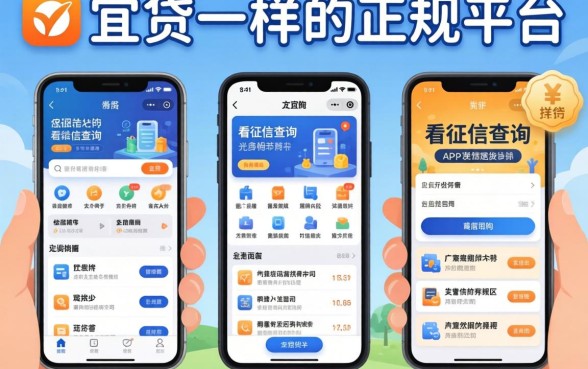 我试了几个类似宜人贷一样的正规平台，发现不看征信查询的app竟然是这样操作的